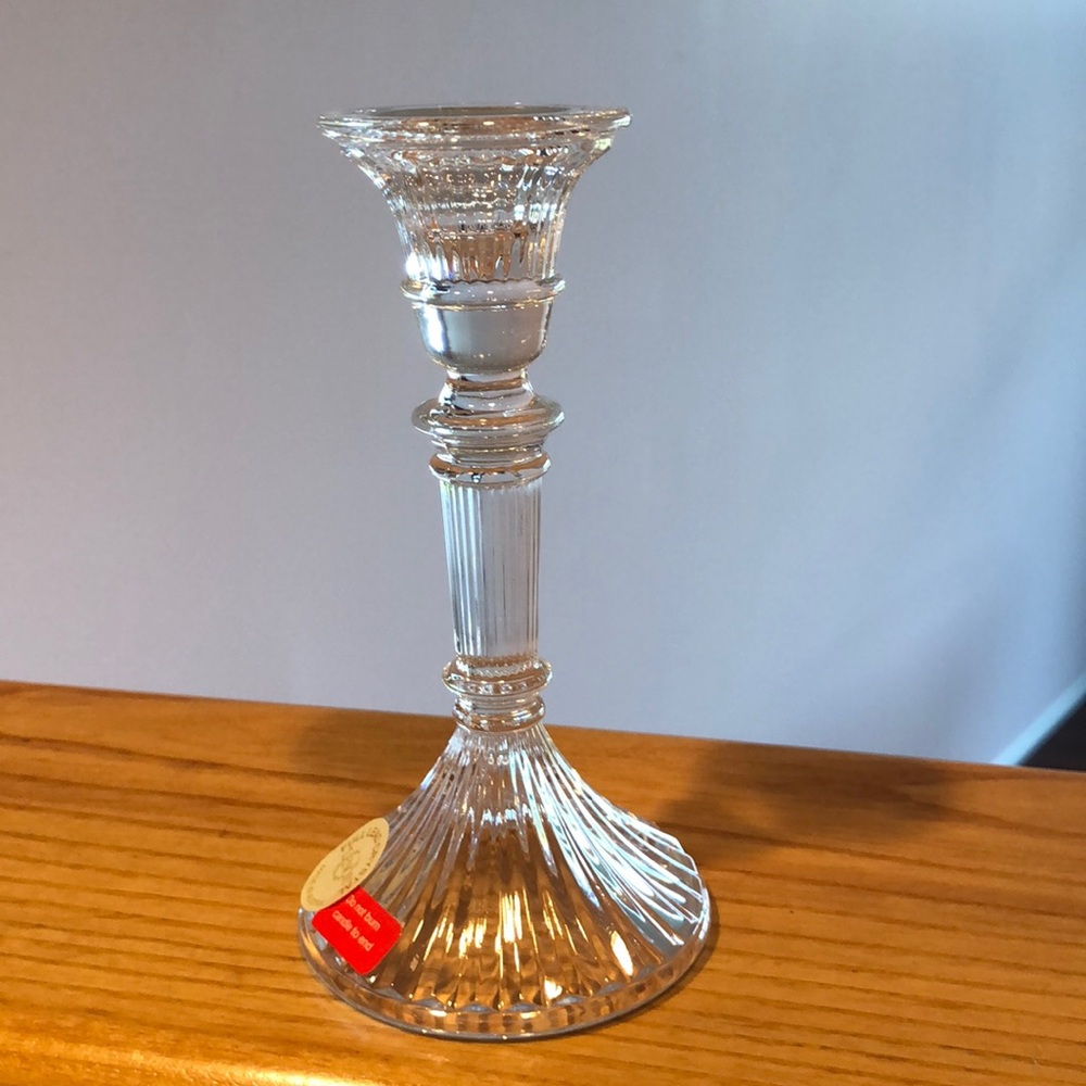 Pair of Full Lead Crystal Candlesticks
